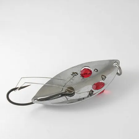 Hofschneider Weedless Red Eye Wiggler Lusikka, Nikkeli/Puna, 25g, #1002