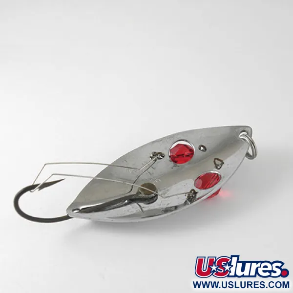 Hofschneider Weedless Red Eye Wiggler Lusikka, Nikkeli/Puna, 25g, #1002