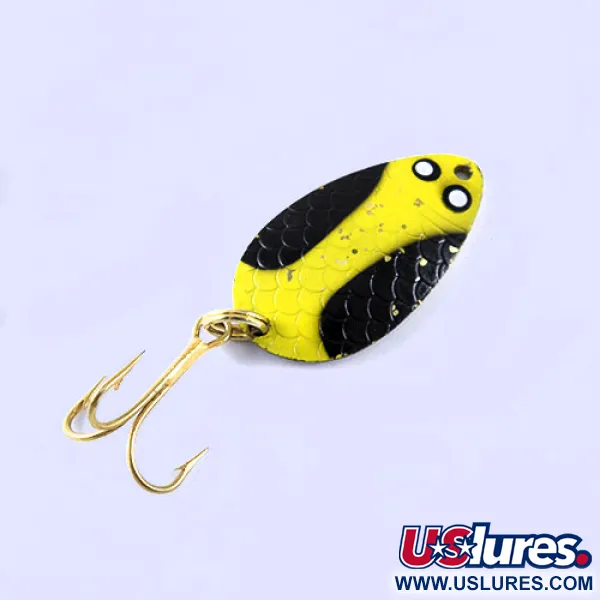 Wright & McGill Pay-Master Lusikka, Keltainen/Musta/Messinki, 7g, #1054