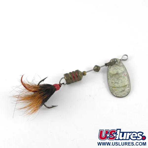 Mepps Comet 1 Dressed Lippa, Nikkeli/Valkoinen/Punainen, 3,5g, #1081