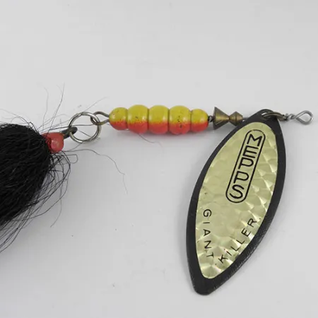 Mepps Giant Killer Lippa, Musta/Hologrammi, 30g, Pajunlehti, #1088