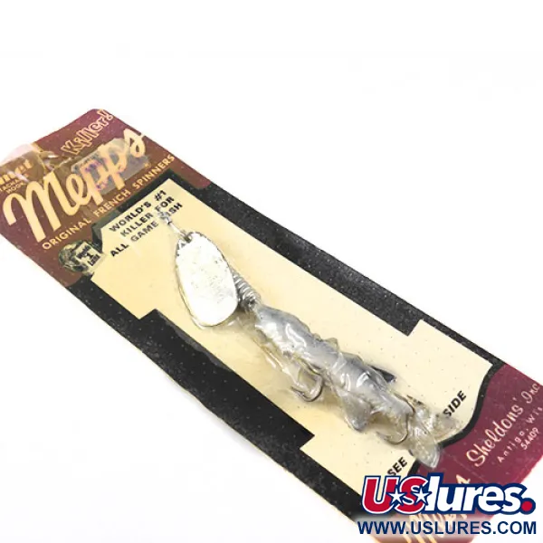 Mepps 3 Comet (with soft bait) Lippa, Nikkeli, 17g, Vintage, #1093