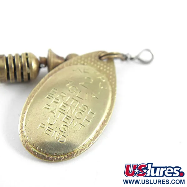 Mepps Aglia 2 Lippa, Messinki, 4.5g, Alkuperäinen Muotoilu, #1098