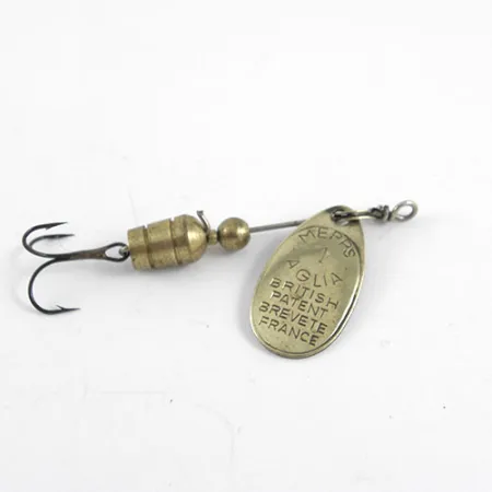 Mepps Aglia 1 Lippa, Messinki, 3,5g, Ranskan Patentti, #1102