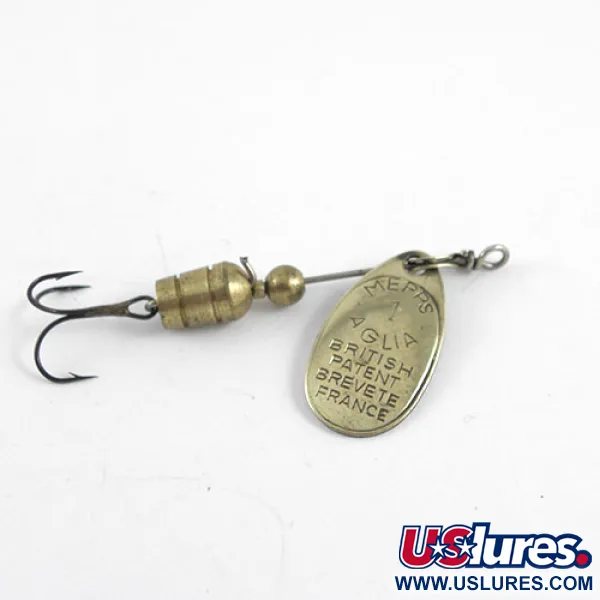 Mepps Aglia 1 Lippa, Messinki, 3,5g, Ranskan Patentti, #1102