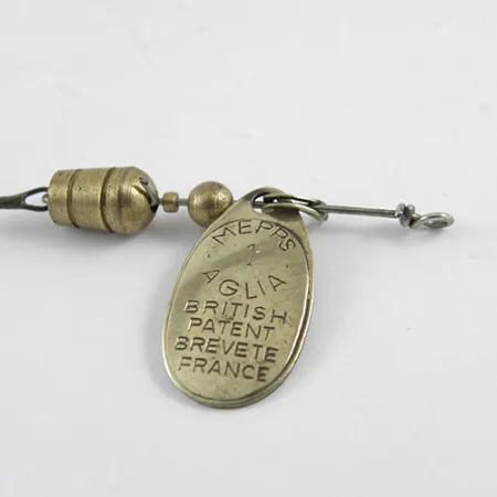 Mepps Aglia 1 Lippa, Messinki, 3,5g, Ranskan Patentti, #1102