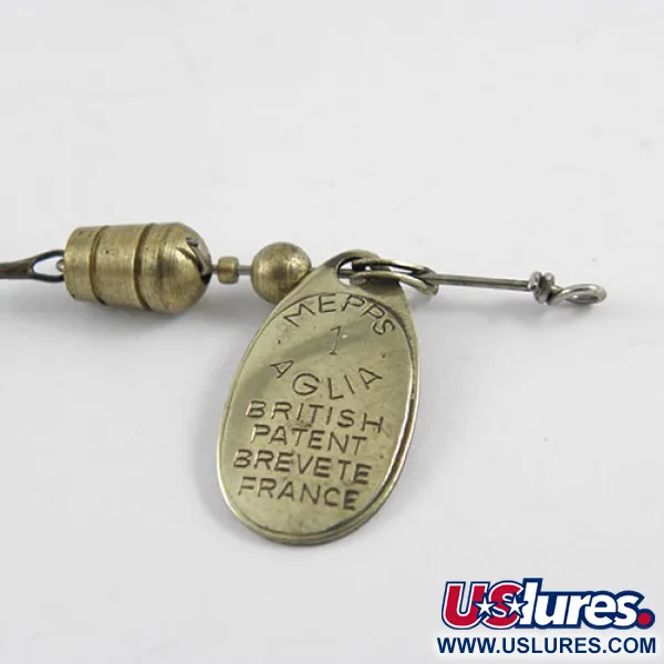 Mepps Aglia 1 Lippa, Messinki, 3,5g, Ranskan Patentti, #1102