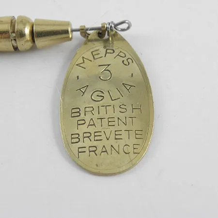 Mepps Aglia 3 Lippa, Messinki, 7g, Punainen Iskupiste, #1104