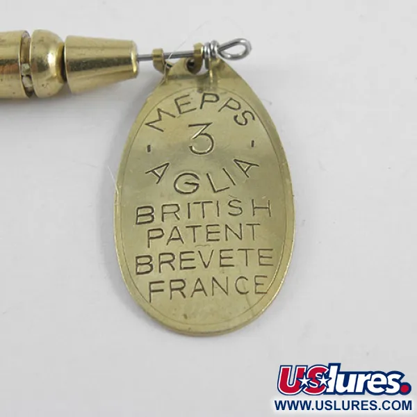 Mepps Aglia 3 Lippa, Messinki, 7g, Punainen Iskupiste, #1104