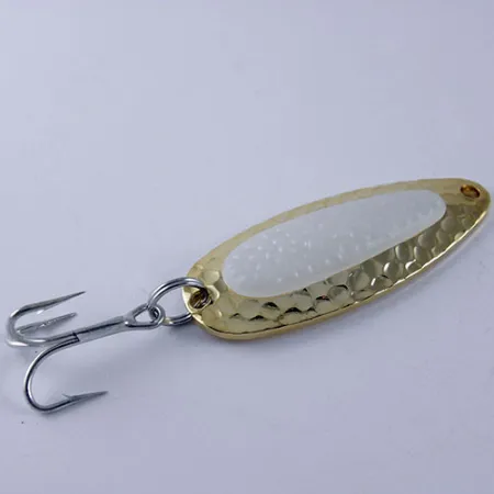 Blue Fox Pixee Glow Lusikka, Kulta / Valkoinen (Glow), 14g, Fox-Glo, #1111