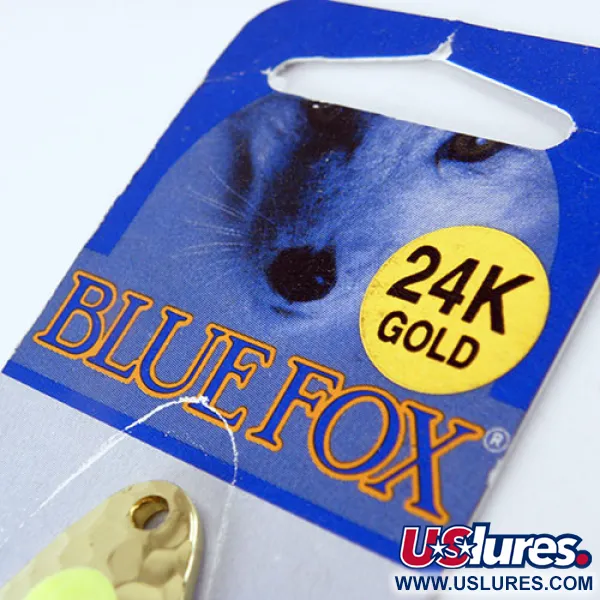 Blue Fox Pixee Lusikka, Keltainen/24K Kultaus, 7g, Mätipallo, #1134