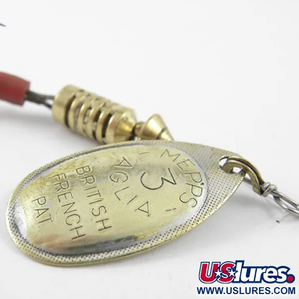 Mepps Aglia 3 Lippa, Messinki, 7g, Klassinen Muotoilu, #1153