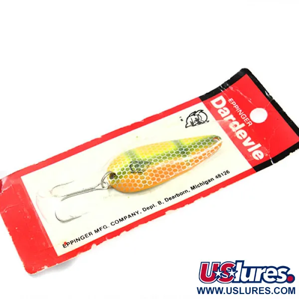 Eppinger Dardevle Imp Lusikka, Keltainen/Vihreä/Oranssi, 11g, #1203