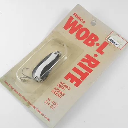 Seneca Wob-L-Rite Lusikkauistin, Musta / Valkoinen, 7g, Syvävesi, #1407