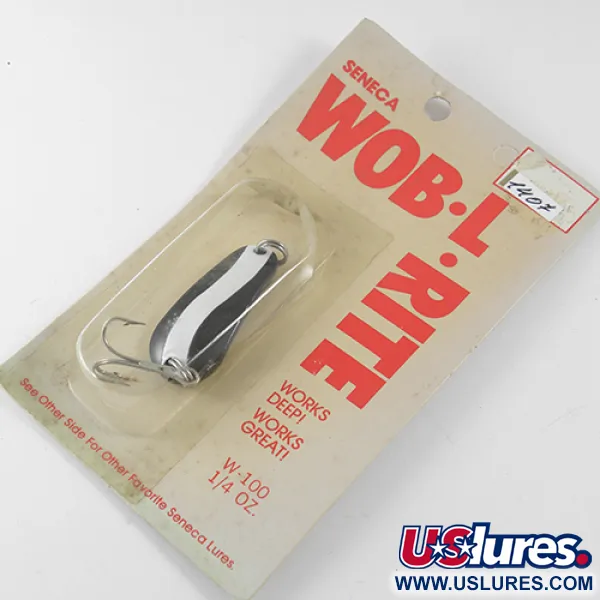 Seneca Wob-L-Rite Lusikkauistin, Musta / Valkoinen, 7g, Syvävesi, #1407