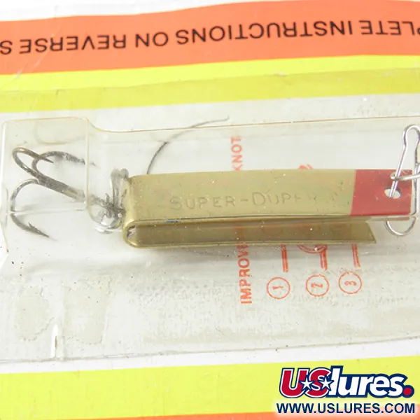 Luhr Jensen Super Duper 502 Lusikka, Kulta/Punainen, 2,5g, U-malli, #1457