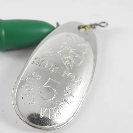 Blue Fox Super Vibrax 5 Lippa, Nikkeli / Vihreä, 13g, Tärinä, #1504