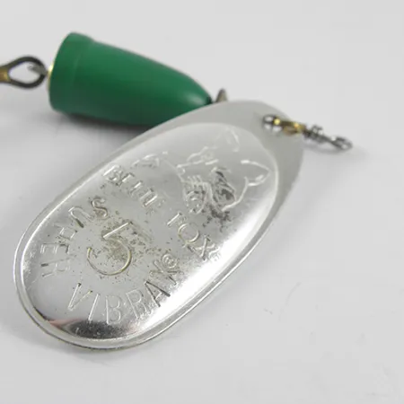 Blue Fox Super Vibrax 5 Lippa, Nikkeli/Vihreä, 13g, Messinkiratas, #1505