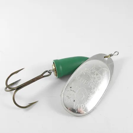 Blue Fox Super Vibrax 6 Lippa, Nikkeli / Vihreä, 18g, Messinkikoneisto, #1506