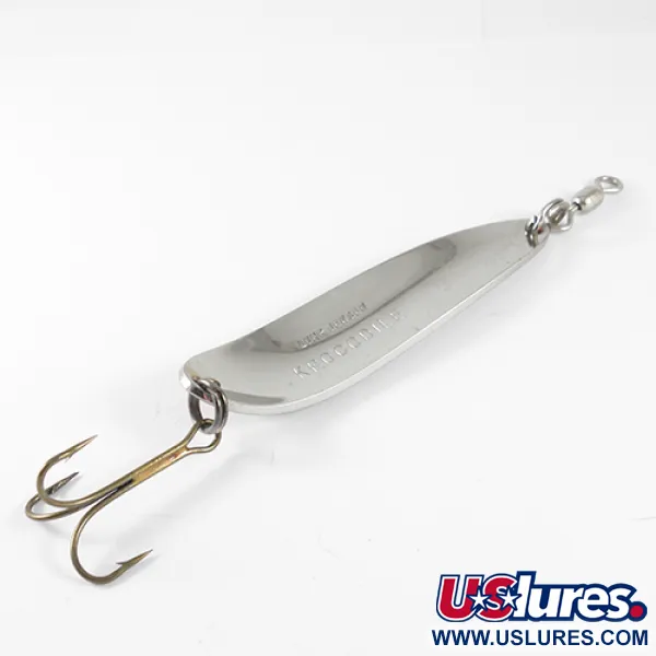 Luhr Jensen Krocodile Lusikka, Nikkeli/Punainen, 28g, Kapea runko, #1509