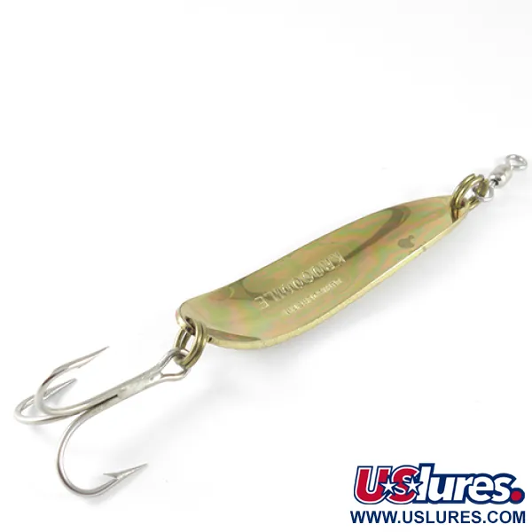 Luhr Jensen Krocodile Lusikka, Hammered Gold/Orange, 28g, #1532