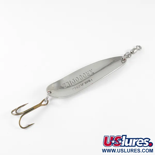 Luhr Jensen Krocodile Lusikka, Vasaroitu Nikkeli / Punainen, 14g, #1537