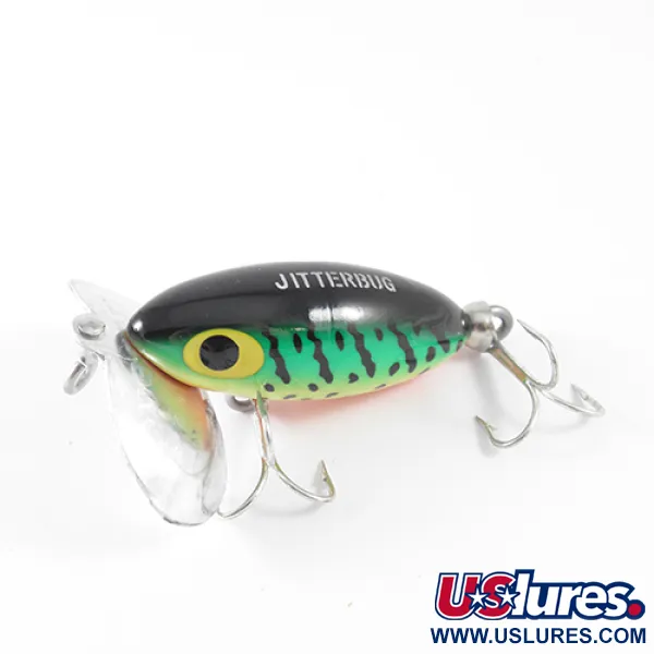Fred Arbogast Jitterbug Pintaviehe, Fire Tiger, 7g, Metalli, #1570