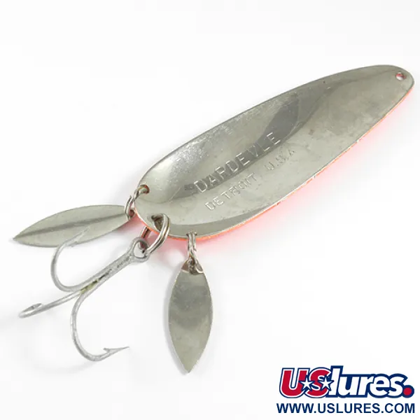 Eppinger Dardevle Klicker Lusikka, Oranssi/Nikkeli, 28g, Kaksoislipat, #1599