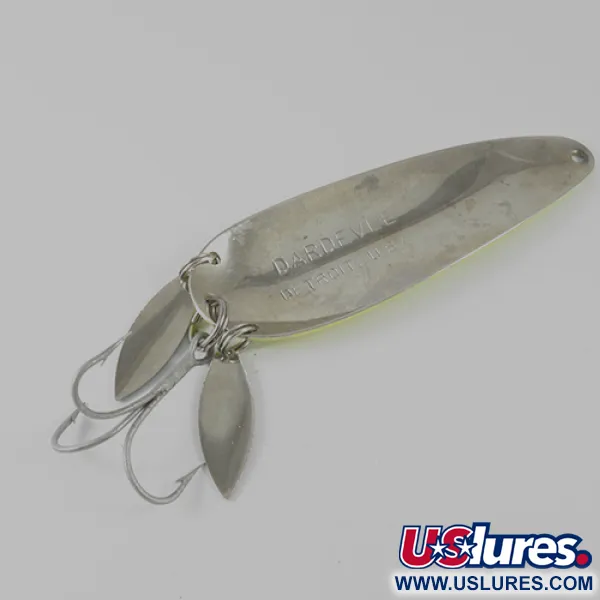 Eppinger Dardevle Klicker Lusikka, Fluorkelt./Pun./Nikkeli, 28g, #1660