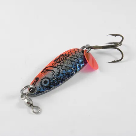 Luhr Jensen Krocodile Lusikka, Ahven, 9g, Hopeatausta, #1688