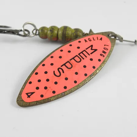 Mepps Aglia Long 4 Lippa, Messinki/Oranssi, 17g, Pajunlehti, #1703