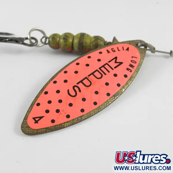 Mepps Aglia Long 4 Lippa, Messinki/Oranssi, 17g, Pajunlehti, #1703