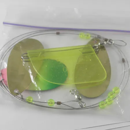 Luhr Jensen Les Davis Lake Troll Houkutin, Fluo Vihreä/Pinkki, 28g, #1711