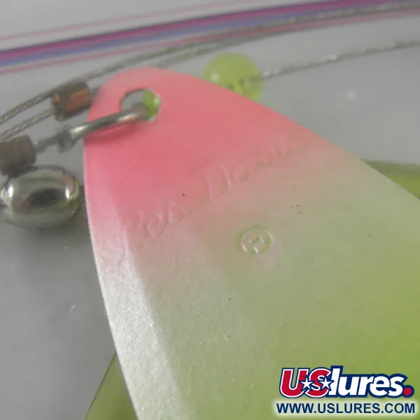 Luhr Jensen Les Davis Lake Troll Houkutin, Fluo Vihreä/Pinkki, 28g, #1711
