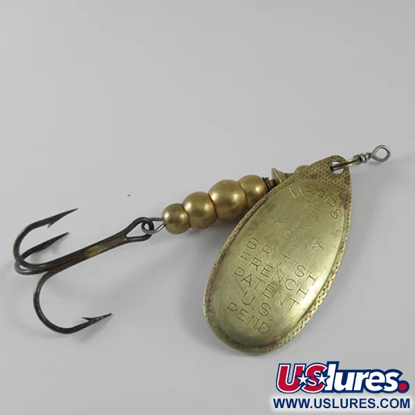 Mepps Aglia 5 Lippa, Messinki, 14g, Leimattu lehti, #1719