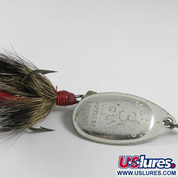 Mepps Aglia 3 dressed Lippa, Nikkeli, 7,3g, Oravankarva, #1751