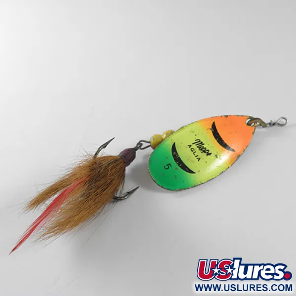 Mepps Aglia 5 Dressed Lippa, Fire Tiger, 14g, Karvakoukku, #1753