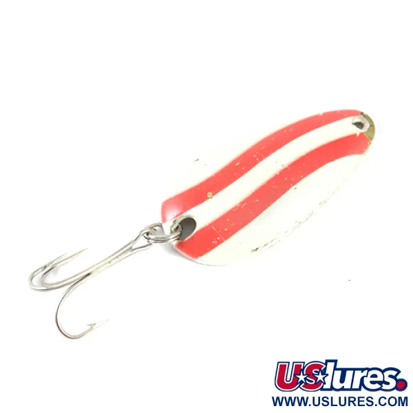 Balo 3 Lusikkauistin, Valkoinen/Punainen/Messinki, 14g, Vintage, #1769