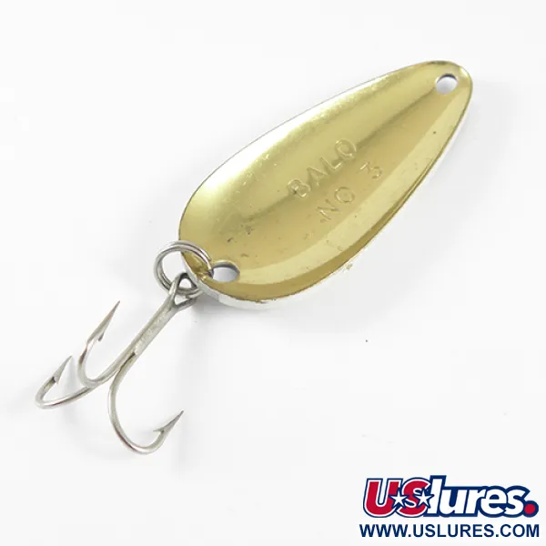 Balo 3 Lusikka, Musta / Valkoinen / Messinki, 14g, Aaltokuvio, #1771