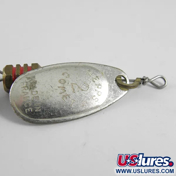 Mepps Comet 2 Lippauistin, Hopea, 4.3g, Vaihtokoukku, #1779