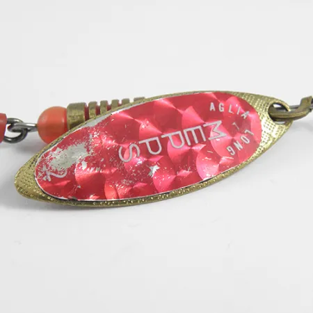 Mepps Aglia Long 2 Rainbo Lippa, Puna/Messinki, 7,4g, Rainbo, #1786