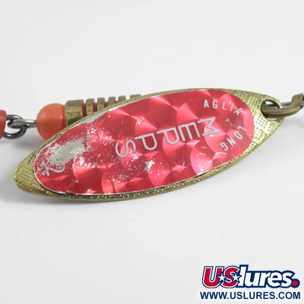 Mepps Aglia Long 2 Rainbo Lippa, Puna/Messinki, 7,4g, Rainbo, #1786