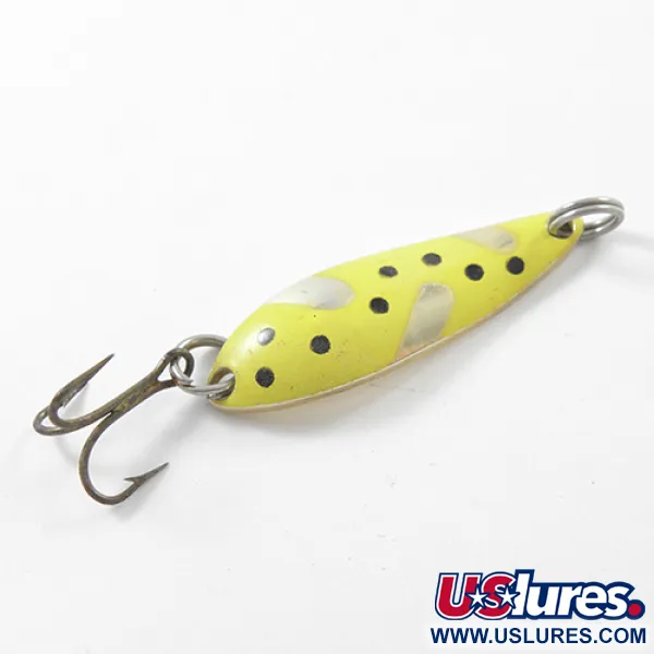 Acme Fiord Spoon Jr Lusikka, Keltainen/Kulta, 3.4g, Vintage-uistin, #1821