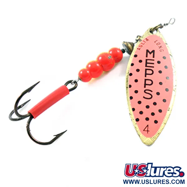 Mepps Aglia Long 4 Lippa, Messinki / Oranssi, 17g, Willow, #1825