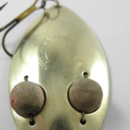 Lucky Strike Gold Red Flash Lusikka, Messinki, 21g, Puusilmät, #1840