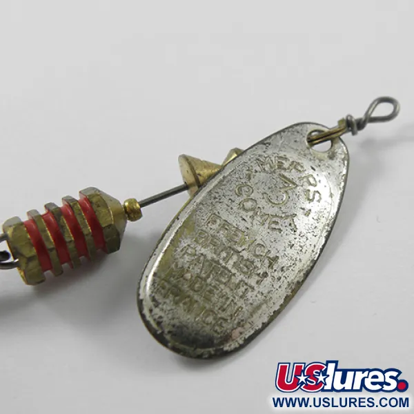 Mepps Comet 3 Lippa, Hopea, 6,5g, Vaihtokoukku, #1843