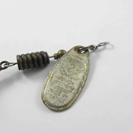 Mepps Comet 2 Lippauistin, Hopea, 4,5g, Höyhenkoukku, #1846