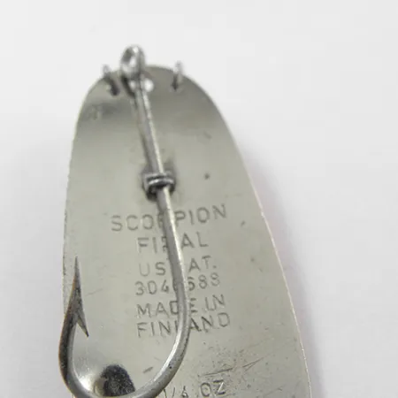 Scorpion Weedless Lusikkauistin, Puna/Valko/Nikkeli, 7g, Ruohosuoja, #1863