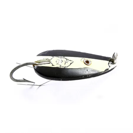 Eppinger Weedless Dardevle Midget Lusikka, Musta/Valko/Nikkeli, 6g, #1867