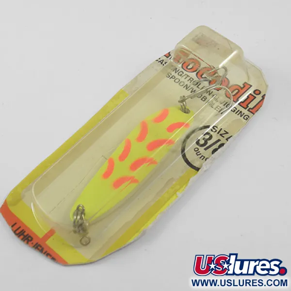 Luhr Jensen Krocodile Die #3 Lusikka, Fluori Keltainen, 10,6g, #1890